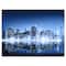 Designart - Night New York City Mirrored - Cityscape Canvas Art Print
